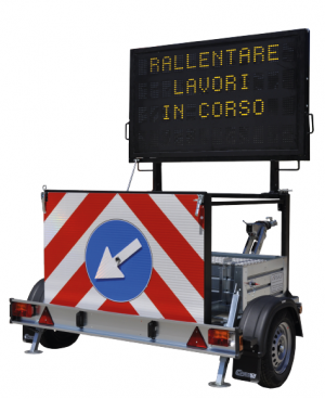 Rimorchio con Pannello a Messaggio Variabile